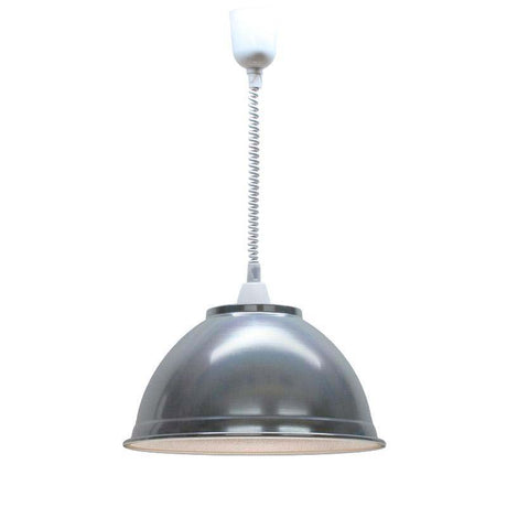 Luminaria colgante con reflector de aluminio y cable extensible (350-1200mm) con casquillo E27. Esta lámpara ofrece una iluminación general para cualquier ambiente moderno.