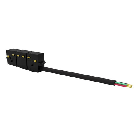 Conector con cable para conectar una fuente de alimentación externa DC48V al carril magnético redondo.