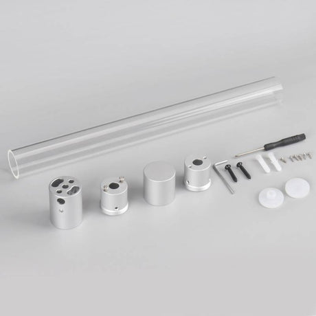 Kit de accesorios para montaje vertical en techo del tubo profesional de silicona 24mm.