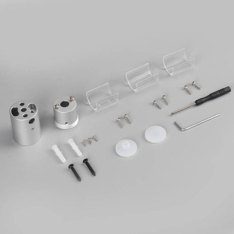 Kit de accesorios para montaje en pared del tubo profesional de silicona 24mm.