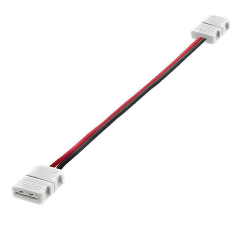 Cable de conexión para conectar los extremos de 2 tiras led monocolor de 10mm de ancho. Instalación fácil, limpia y rápida.