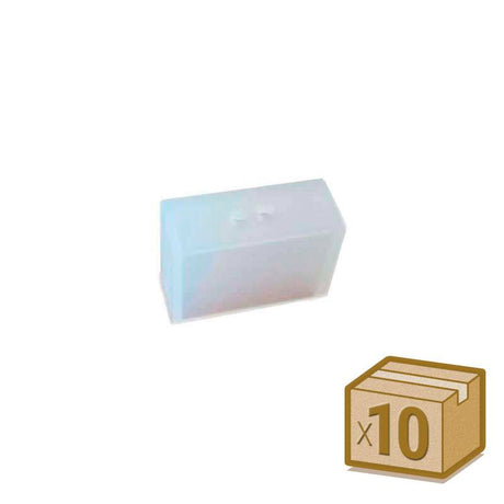 Pack de 10 tapones iniciales para tira led monocolor de fácil instalación que proporciona máxima impermeabilidad.