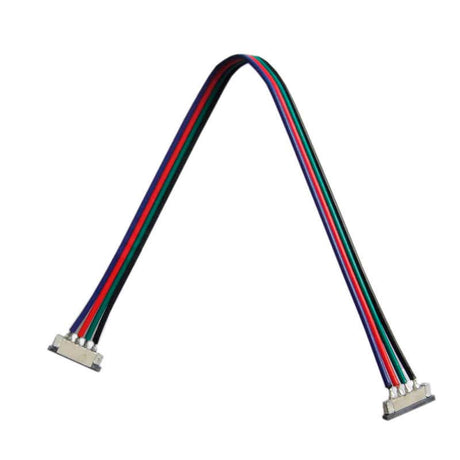 Cable de conexión con conectores para conectar dos tiras LED multicolor RGB