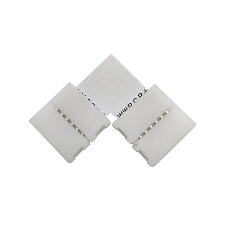 Conector de sistema Pin Click que nos permite unir y fijar dos tramos de tiras LED RGB+CCT 6 pin de forma fácil y segura