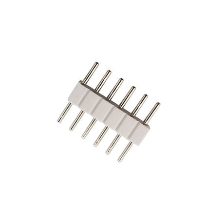 Conector rígido de Macho a Macho de 6 Pin para la conexión directa entre tiras LED multicolor RGB+CCT (6 Pin)