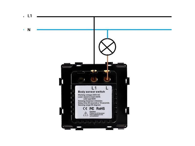 El Interruptor Detector de Movimiento IR para Mecanismo KOOB  es un detector de movimiento que funciona mediante un sensor infrarrojo. Al detectar presencia encenderá y apagará de forma automática la iluminación conectada.