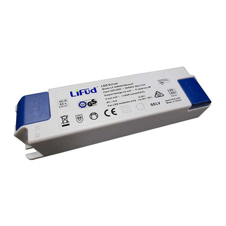 LED DRIVER de LIFUD. Corriente Constante con certificación TUV especialmente diseñado para la alimentación de paneles y luminarias led, proporciona una gran economía y eficiencia.