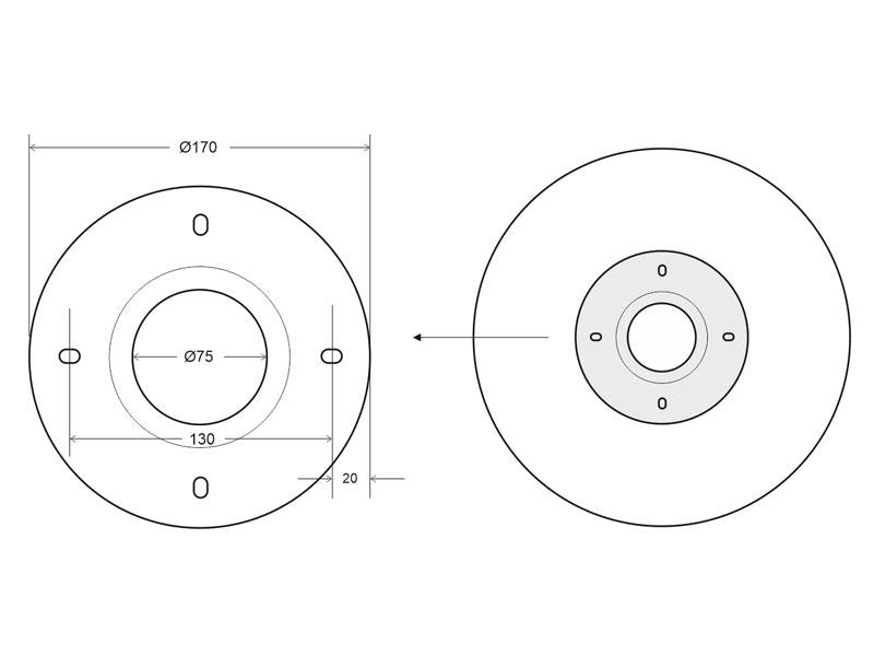 Pieza de recambio o para sustituir otros tipos de reflectores de campana industrial. Ver dimensiones para compatibilidad luminaria.