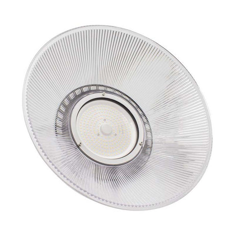 Reflector fabricado en aluminio para montar en Campanas LED UFO HB con el que se consigue un haz de luz de 90°