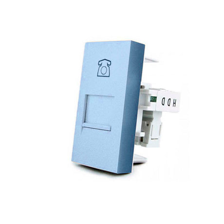 Conector 1 x toma Teléfono RJ11 de color azul, para configurar el mecanismo de acuerdo a tus necesidades concretas.