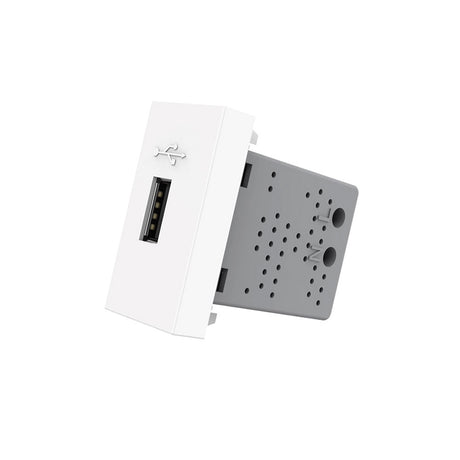 Conector 1 toma de USB, de color blanco, para configurar el mecanismo de acuerdo a tus necesidades concretas.