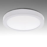 Pack of 2 Circular Surface Mounted LED Ceiling Lamps Ø225mm 18W 1190Lm 30.000H