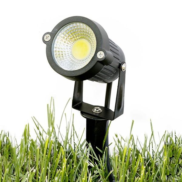 Pack of 4 LED COB Spots for Gardens with Stake 5W 450Lm  30.000H