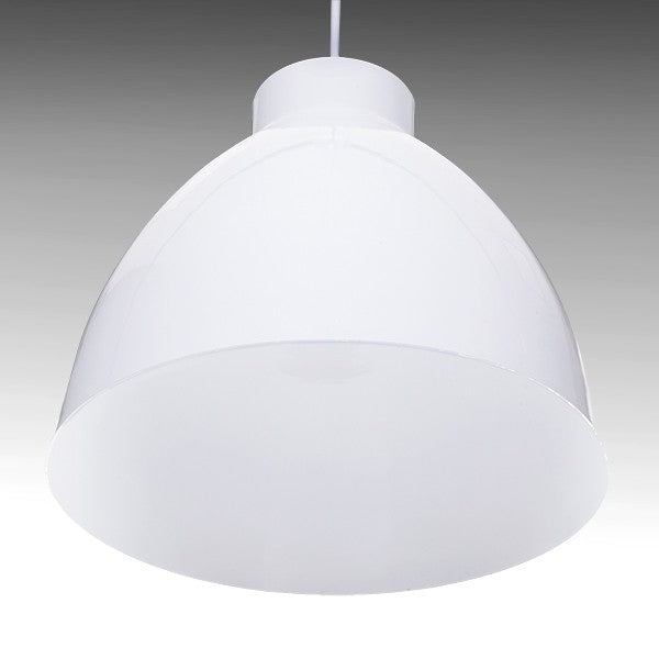 Lámpara Suspendida de Aluminio Ø 300mm (Sin Bombilla) - Blanco