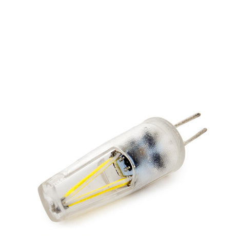 Lámpara Bombilla G4 de LEDs COB Filamento Silicona 1,5W 130Lm 30.000H