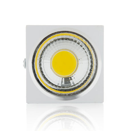 Downlight de LEDs de Superficie COB Cuadrado  Cuerpo Blanco 57x57mm 3W 270Lm 30.000H