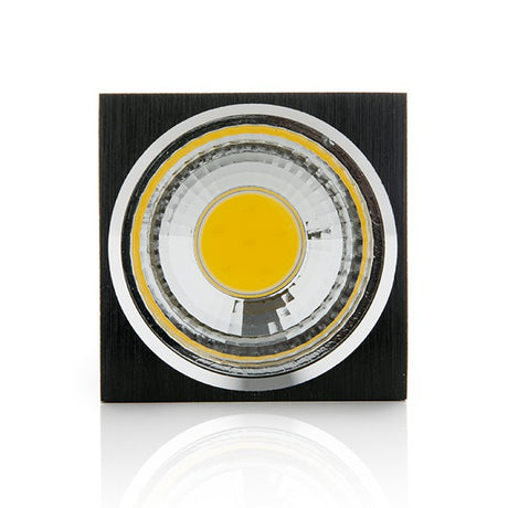 Downlight de LEDs de Superficie COB Cuadrado Cuerpo Negro 57x57mm 3W 270Lm 30.000H