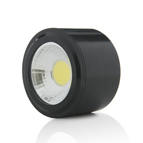 Downlight de LEDs de Superficie COB Circular Cuerpo Negro  Ø68mm 5W 450Lm 30.000H