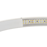 Kit que incluye perfil circular de aluminio y cubierta de silicona opal. Para fabricar espectaculares luminarias LED con múltiples opciones de instalación. Lacado en color blanco mate.