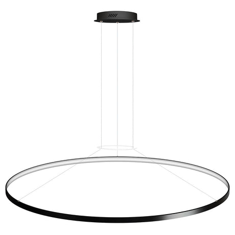 Luminaria de suspensión que permite múltiples composiciones creativas en combinación con otras lámparas CYCLE. La difusión de la luz en todo el anillo a través de una cubierta de silicona opal de alta difusión crea un ambiente perfecto para cualquier estancia.