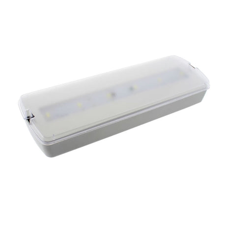 Pack 5 x Luminaria LED de emergencia de alta calidad con Auto Diagnóstico, incluye kit para empotrar en techo, más de 180 minutos de autonomía con su batería recargable de Ni-Cd. Configurable como Modo permanente y No permanente. Luz para señalización de salidas, puertas, ascensores, zonas de paso o comunes.