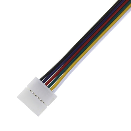 Cable conector para la conexión de tiras LED RGB+CCT con 1 conector rápido.