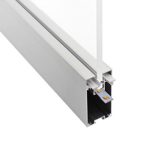 Guía interior de PVC de 120cm (1 pieza) para formar luminarias lineales en combinación con el perfil de aluminio PROLUX.