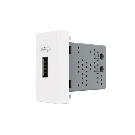 Conector 1 toma de USB, de color blanco, para configurar el mecanismo de acuerdo a tus necesidades concretas.