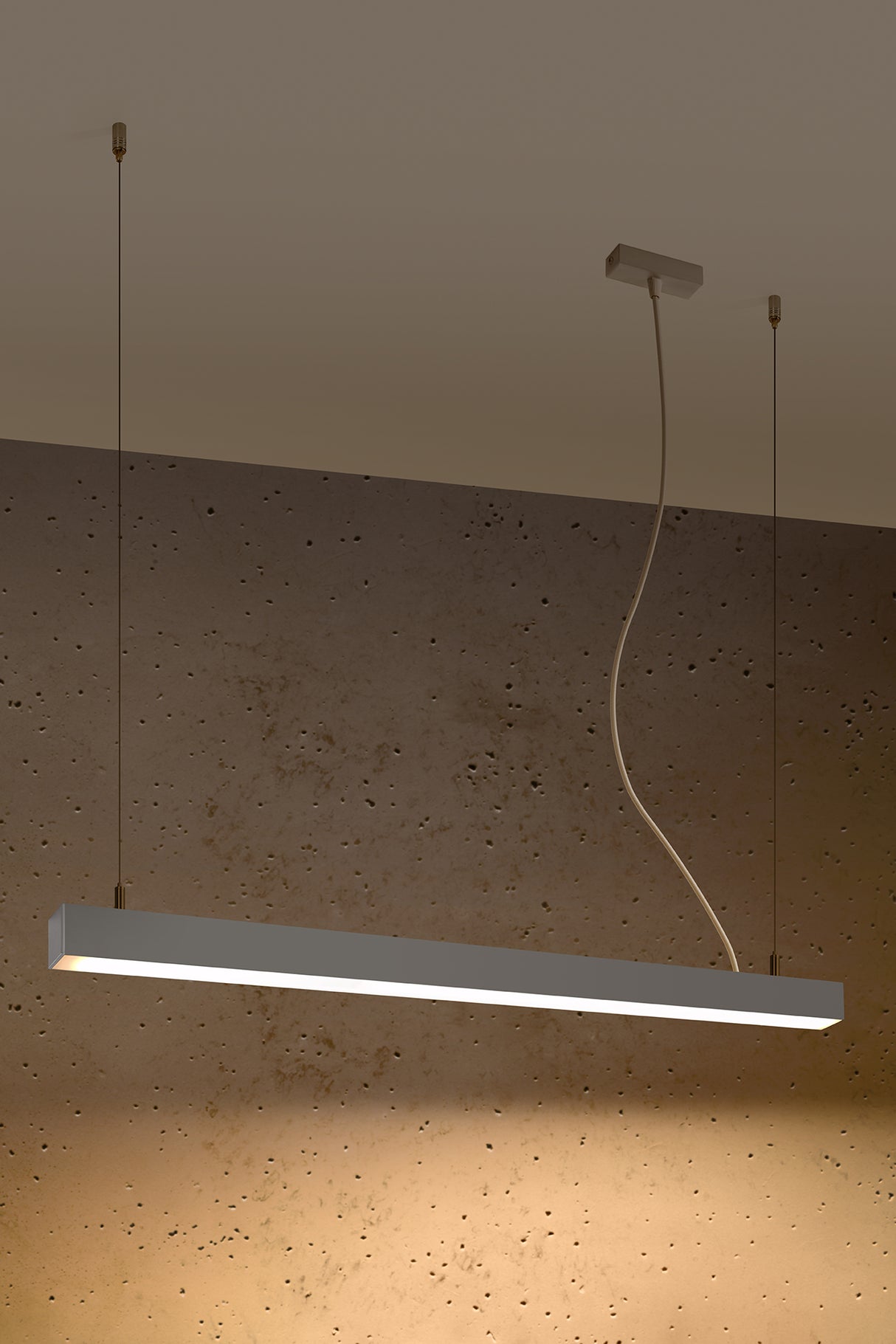 Lámpara de techo PINNE LED 95 gris, 31W