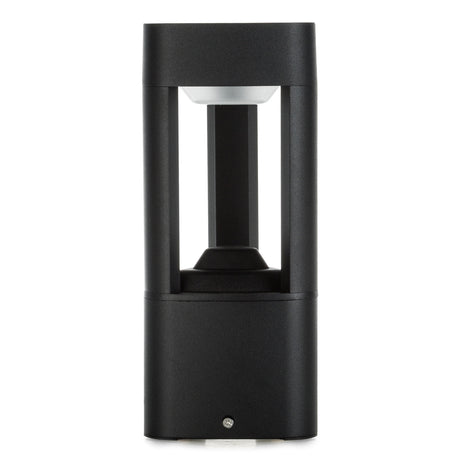 Lámpara Pie LED Exterior IP54  125x300mm 10W Negra Aluminio + PC [SL16-082A_B-WW]