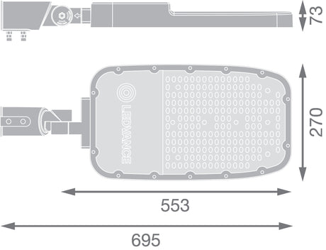 Farola LED LEDVANCE AREA 150W 19500Lm 2700K 155 x 69º IP66