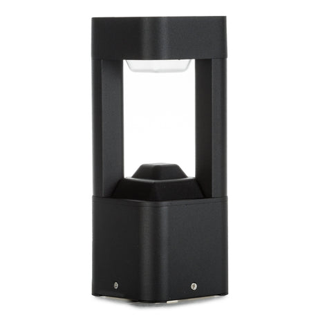 Lámpara Pie LED Exterior IP54  120x300mm 10W Negra Aluminio + PC [SL16-080A_B-WW]