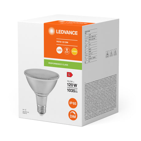 Ledvance/Osram Bombilla LED Spot E27 15,2W 1035Lm 2700K 30º IP65 Regulable