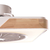 Ventilador de Techo 36W 1800Lm Iluminación LED CCT Variable Control Remoto 50.000H - Blanco [HO-LEDFAN-29-W]