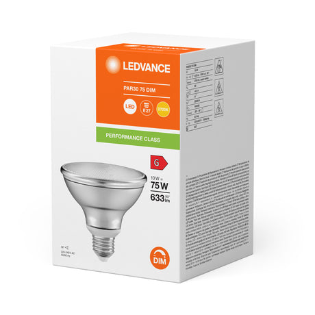 Ledvance/Osram Bombilla LED Spot E27 10W 633Lm 2700K 36º IP20 Regulable