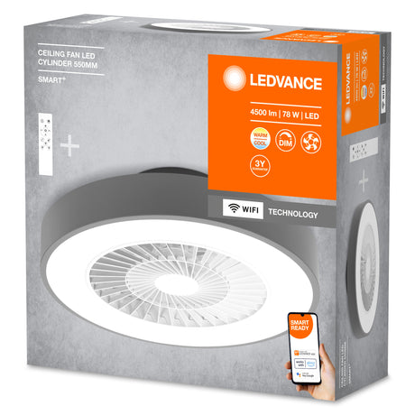 Ventilador de Techo Ledvance "Smart"   78W 2500Lm 3000…6500K 100º IP20 Regulable
