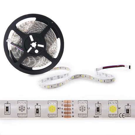 Tira de 360 LEDs SMD 5050 5M RGB-Blanco Frío IP65 Exterior