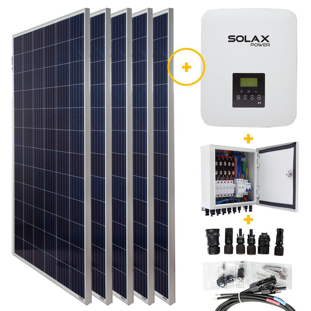 Kit Solar Fotovoltaico Híbrido 3KW Monofásico Conexión a Red