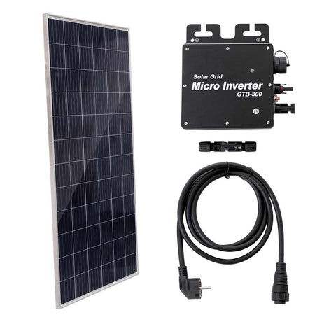 Kit Panel Portable AS SOLAR 330W Tier 1 Policristalino / Microinversor / Enchufe a corriente