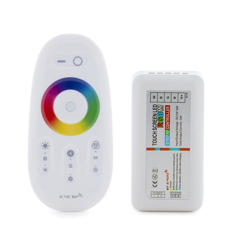 2,4G Controller for LED Strips RGB-White  with Remote 12-24VDC to 288/576W