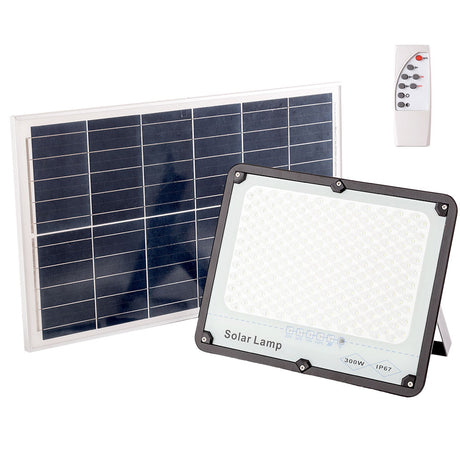 Foco Proyector LED Solar 300W Panel Solar/Batería [WR-MTX-300W-CW]