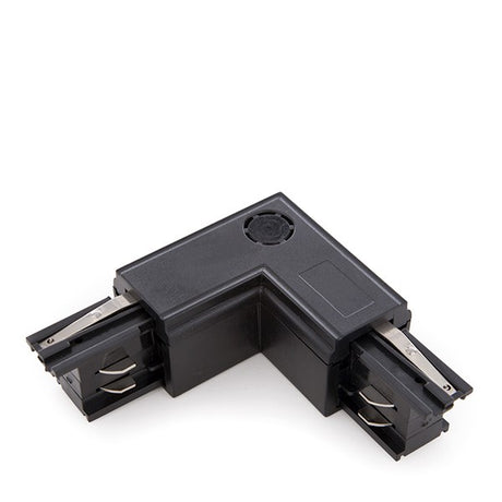 "L" Connector for 3-Phase Rail Black