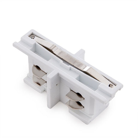 Straight Connector for 3-Phase Rail White