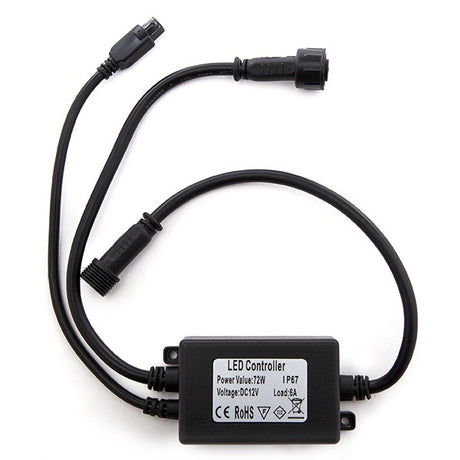 Controlador RGB IP67 12VDC 4A/Circuito Con Mando a Distancia IR