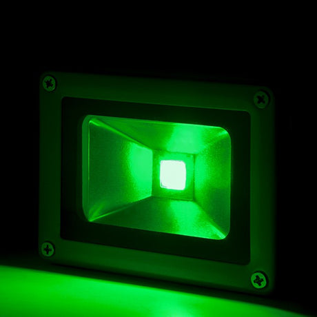 Foco Proyector de LEDs para Exterior BRICO 10W 850lm 30.000H Verde