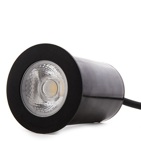 Foco de LEDS para Empotrar IP67 4,5W 450Lm 100-240VAC con Cable 0,5M Cabeza Color Negro 50.000H