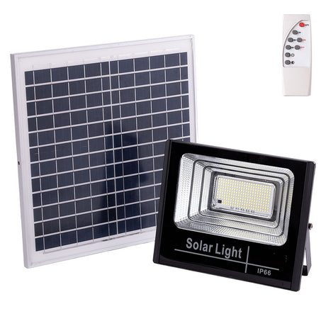 Solar LED Floodlight 120W 6500K Panel: 6V/15W Battery: 3.2V/8000MaH Remote Control [HO-SOLARFL-120W-01]