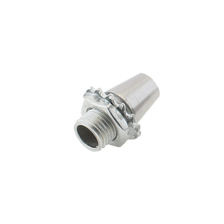 Pieza para aprisionar el cable de acero o el cable redondo de 2 hilos para colgar luminarias led. Ideal para descolgar perfiles led. Con diamétro de tuerca exterior de Ø 10mm y diámetro  interior para el paso de cable de Ø 5mm