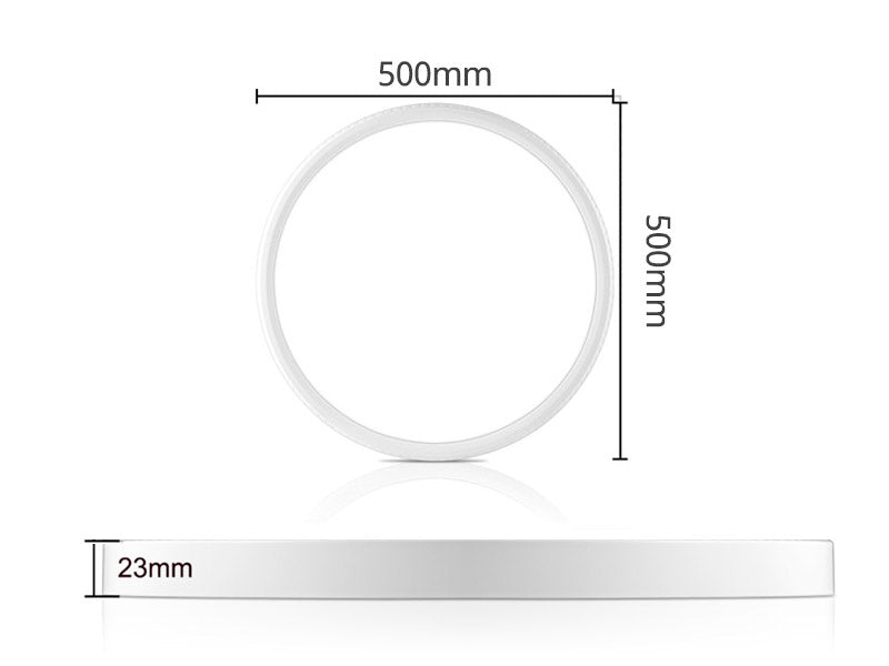 Luminaria led de superficie que proporciona iluminación general CCT (3000-6000K) blanco cálido, neutro o frío. Control por Bluetooth, a través de APP o por mando a distancia RF incluido.