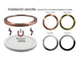 Aro opcional metálico en color ROJO ORO para adaptar fácilmente mediante sistema magnético a la luminaria MAGNET BOL 18W